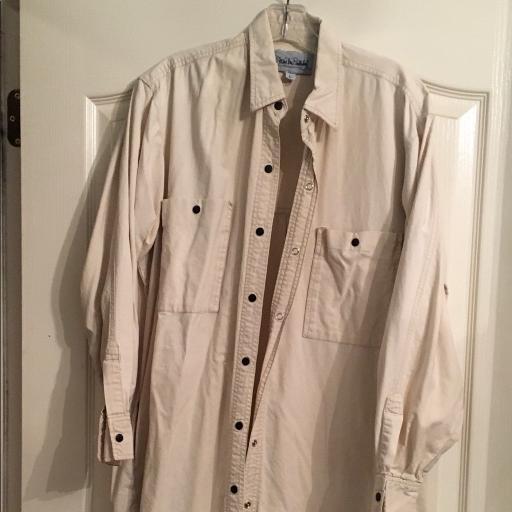 Diane Von Furstenberg Duster Coat, Khaki, Size L